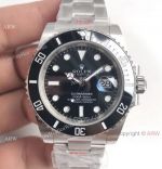 Noob Factory V8 904L Rolex Submariner Black Face Replica Watch_th.jpg